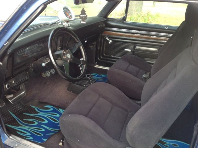 1969 Blue Chevrolet Nova Coupe