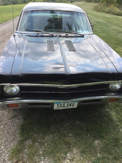 1969 Black Chevrolet Nova Coupe
