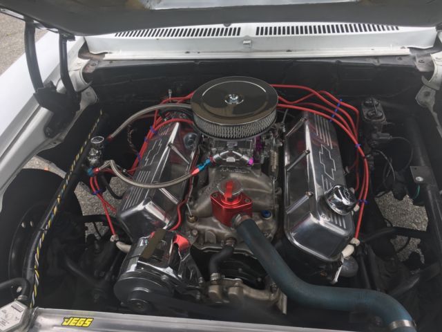 1969 White Chevrolet Nova 2 door sedan