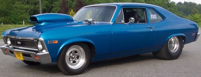 1969 Blue Chevrolet Nova Coupe