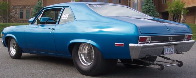 1969 Blue Chevrolet Nova Coupe