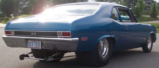 1969 Blue Chevrolet Nova Coupe