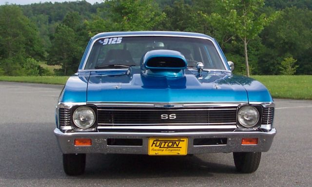 1969 Blue Chevrolet Nova Coupe
