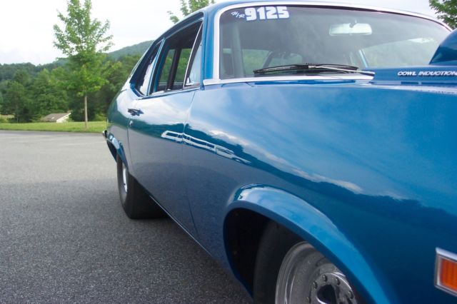 1969 Blue Chevrolet Nova Coupe