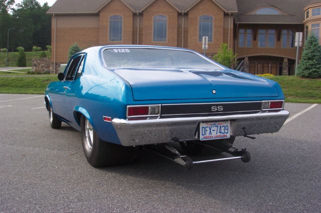 1969 Blue Chevrolet Nova Coupe