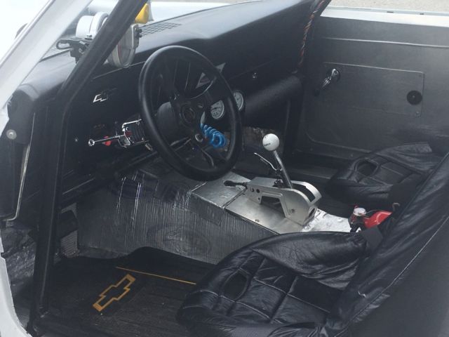 1969 White Chevrolet Nova 2 door sedan