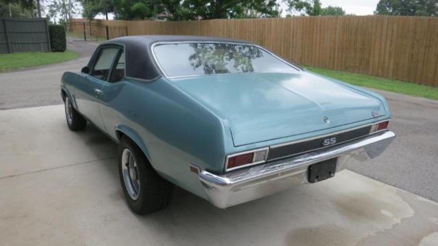 1969 Teal Chevrolet Nova Coupe