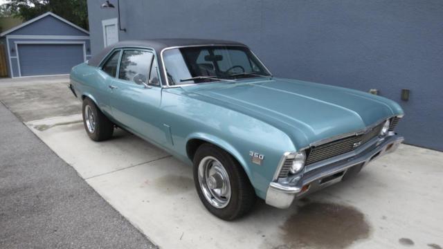 1969 Teal Chevrolet Nova Coupe