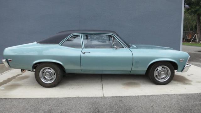 1969 Teal Chevrolet Nova Coupe