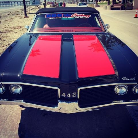 1969 Black Oldsmobile 442 Convertible