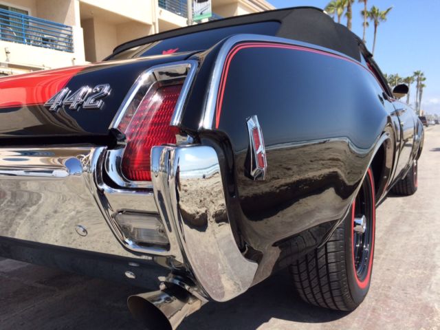 1969 Black Oldsmobile 442 Convertible
