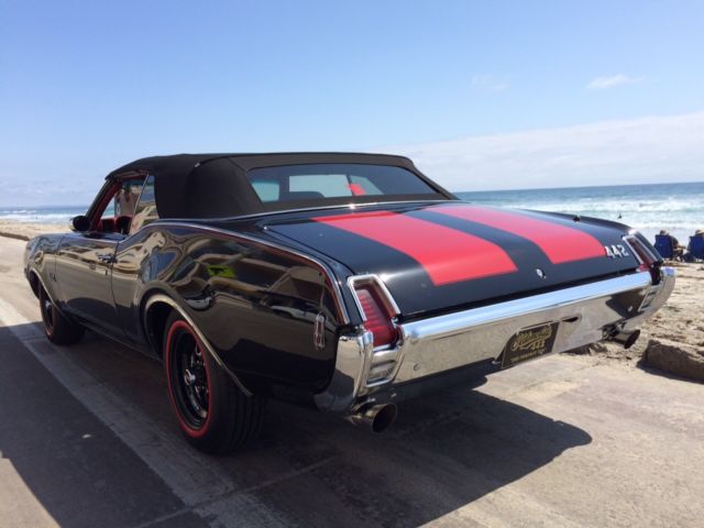 1969 Black Oldsmobile 442 Convertible