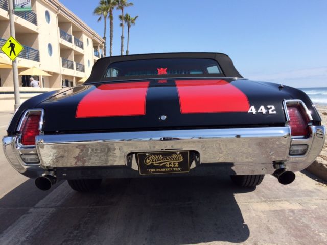 1969 Black Oldsmobile 442 Convertible
