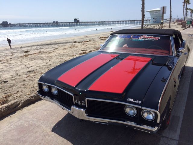 1969 Black Oldsmobile 442 Convertible