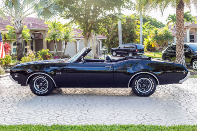 1969 Black Oldsmobile 442 Convertible