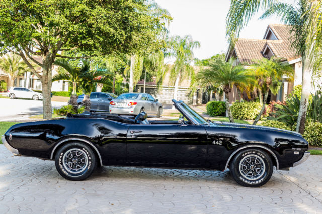1969 Black Oldsmobile 442 Convertible