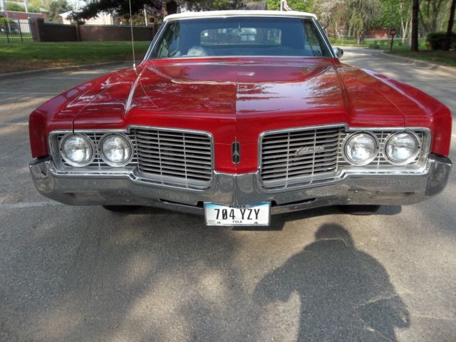 1969 Red Oldsmobile Eighty-Eight Convertible