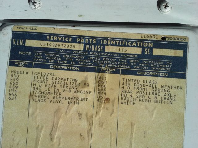 1969 white Chevrolet C/K Pickup 1500