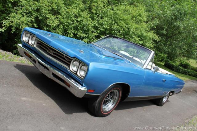 1969 Blue Plymouth GTX Convertible