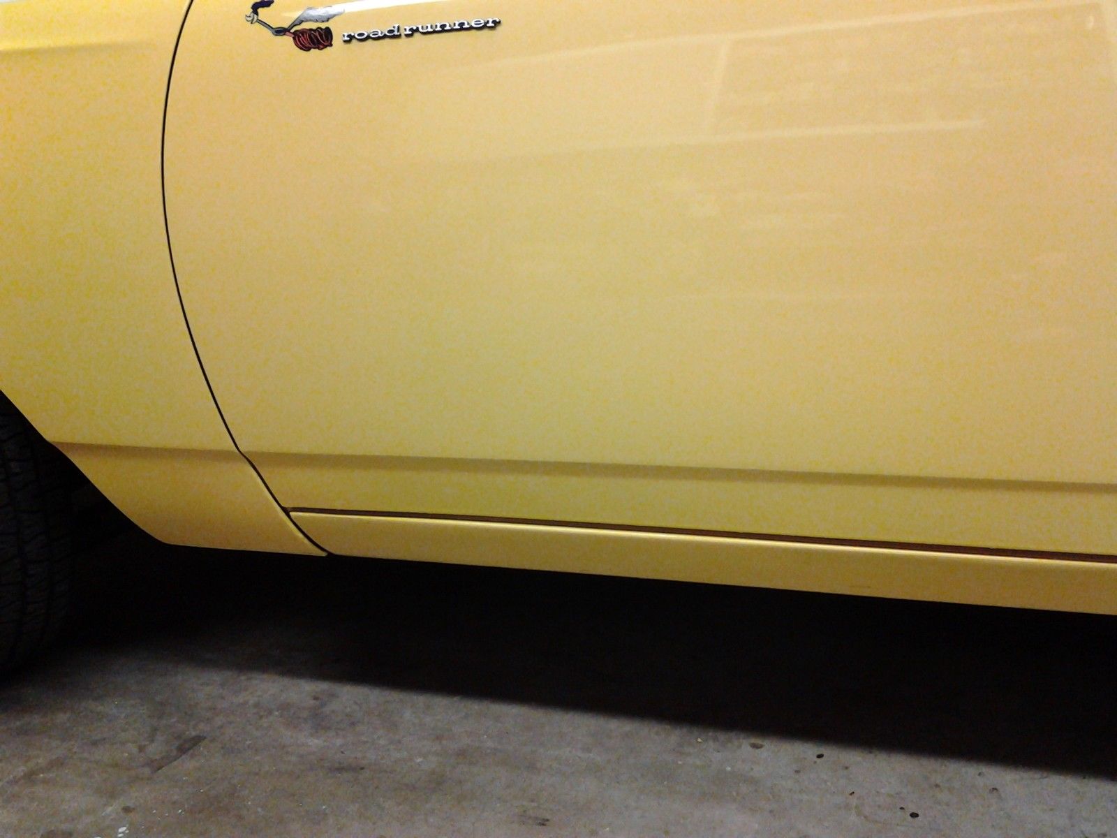 1969 Bahama Yellow Plymouth Road Runner 2 door converible