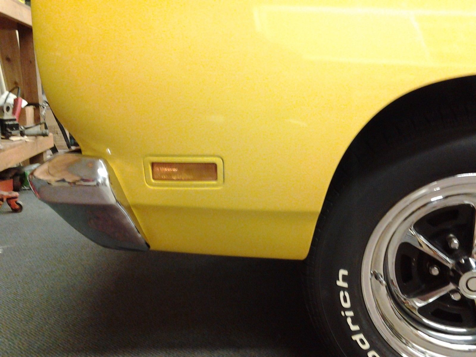 1969 Bahama Yellow Plymouth Road Runner 2 door converible