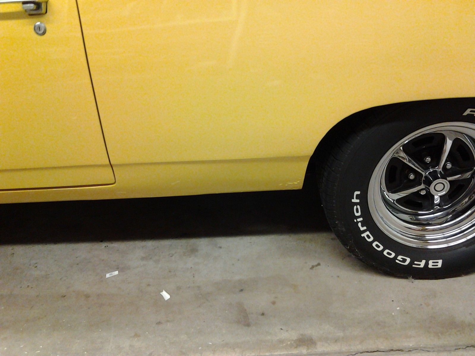 1969 Bahama Yellow Plymouth Road Runner 2 door converible