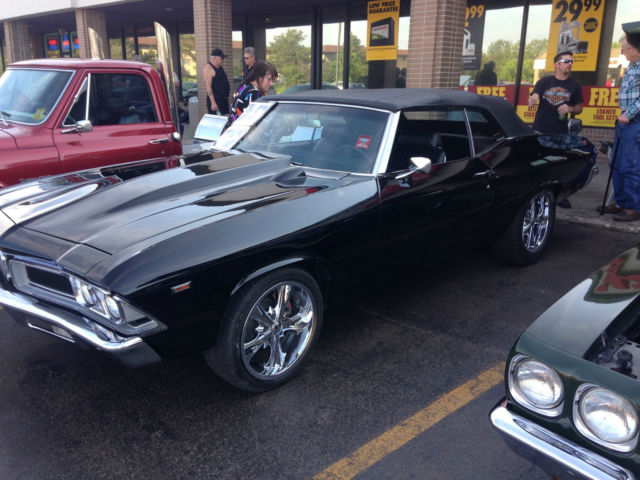 1969 Black Chevrolet Chevelle Convertible