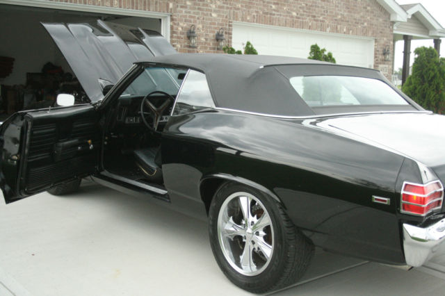 1969 Black Chevrolet Chevelle Convertible