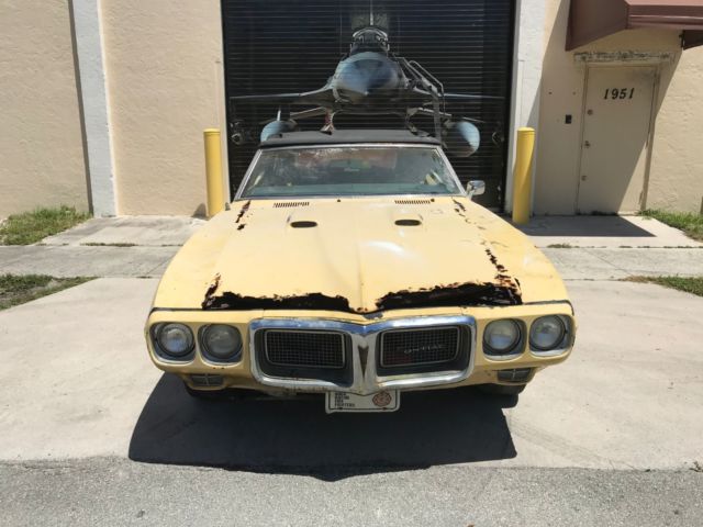 1969 Goldenrod Yellow Pontiac Firebird Convertible