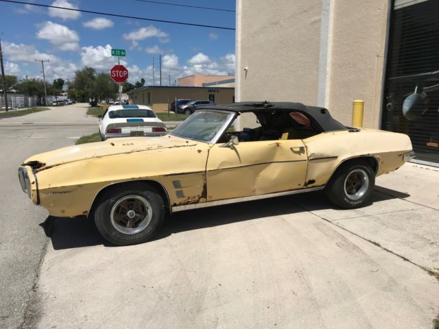 1969 Goldenrod Yellow Pontiac Firebird Convertible