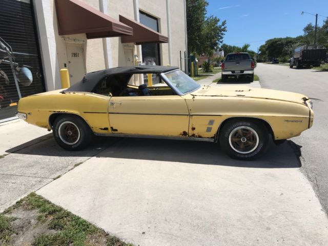 1969 Goldenrod Yellow Pontiac Firebird Convertible