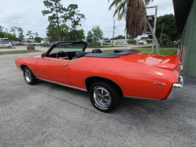 1969 Orange Pontiac GTO Convertible