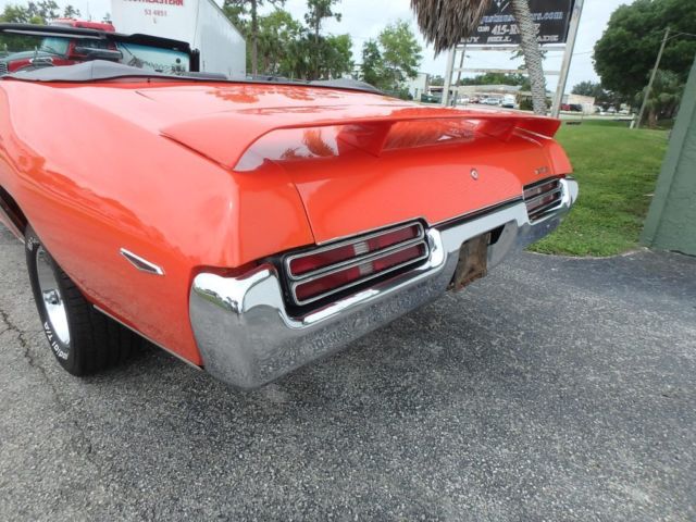 1969 Orange Pontiac GTO Convertible