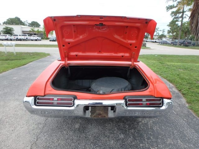 1969 Orange Pontiac GTO Convertible
