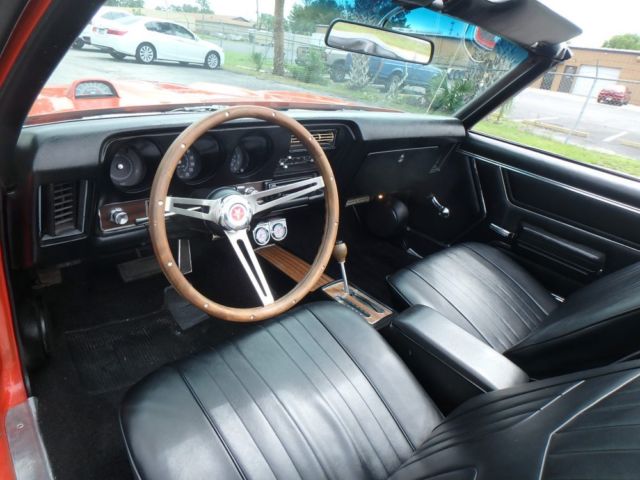 1969 Orange Pontiac GTO Convertible