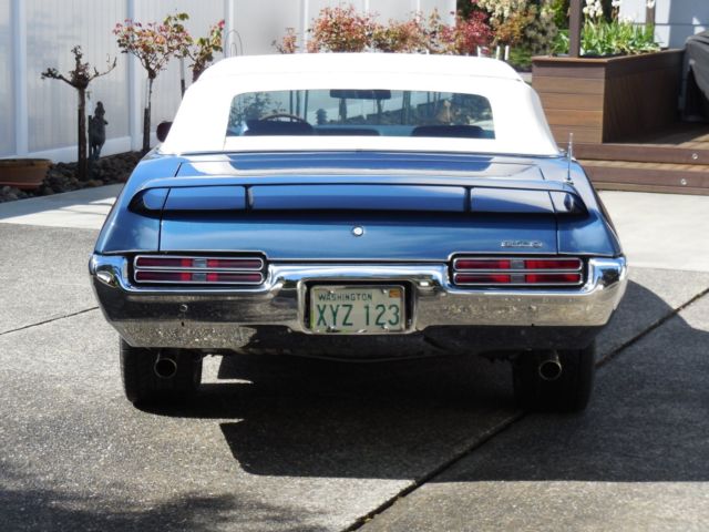 1969 Liberty Blue Pontiac GTO Convertible