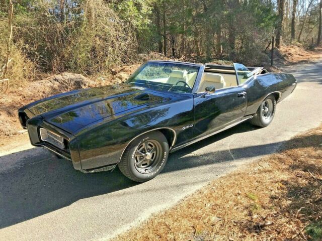 1969 Black Pontiac GTO Convertible