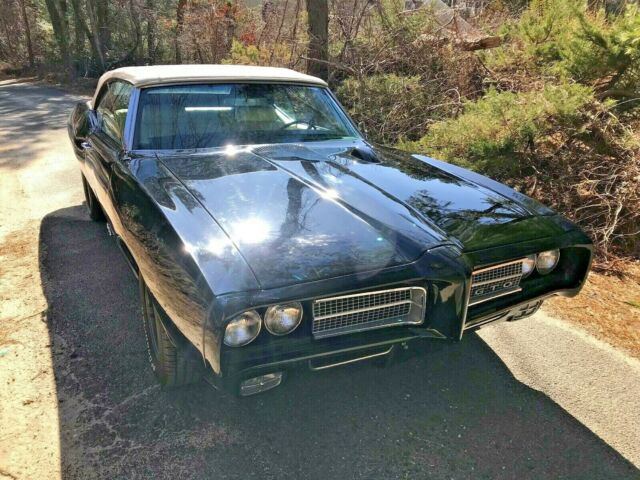 1969 Black Pontiac GTO Convertible