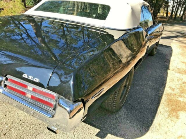 1969 Black Pontiac GTO Convertible