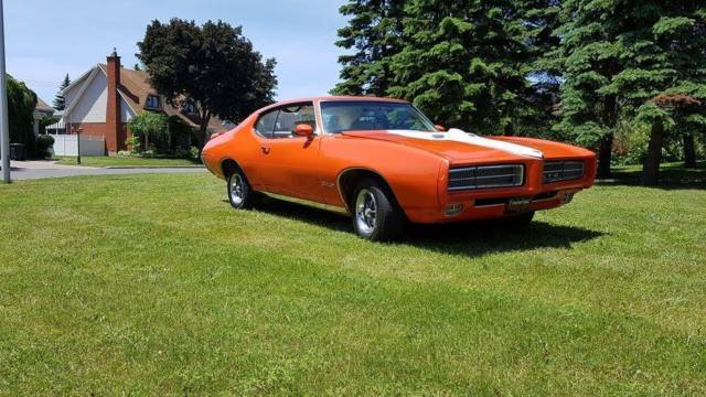 1969 Orange Pontiac GTO Coupe
