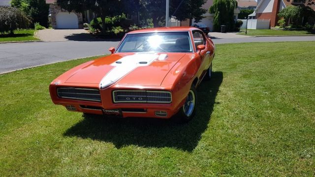 1969 Orange Pontiac GTO Coupe