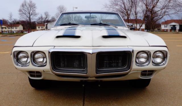 1969 White Pontiac Trans Am CONVERTIBLE