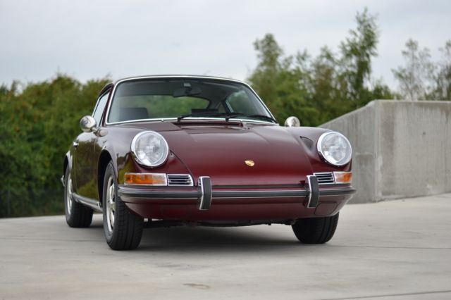 1969 Burgundy Porsche 911 Coupe