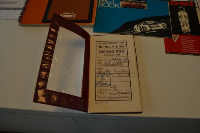 1969 Burgundy Porsche 911 Coupe