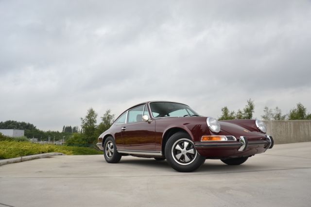 1969 Burgundy Porsche 911 Coupe