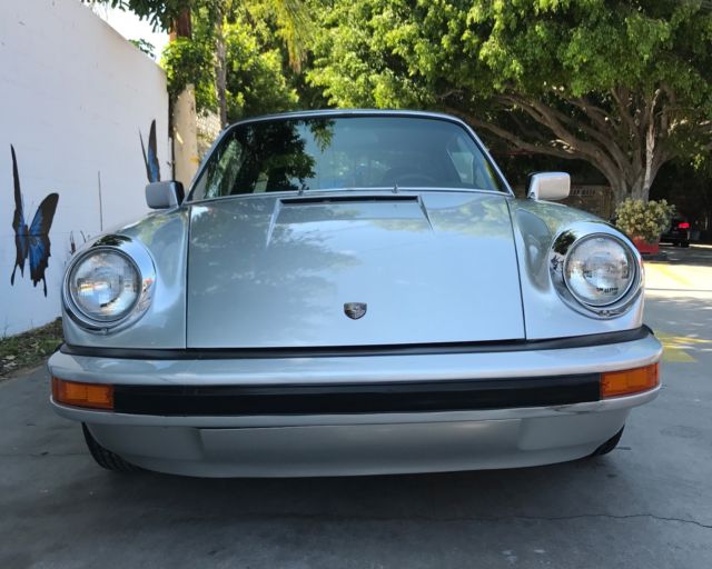 1969 Silver Porsche 911 Coupe convertable