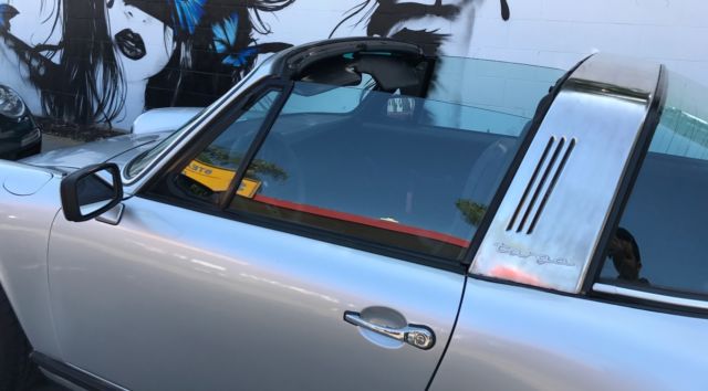 1969 Silver Porsche 911 Coupe convertable