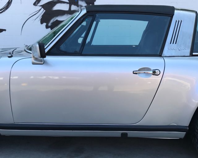 1969 Silver Porsche 911 Coupe convertable