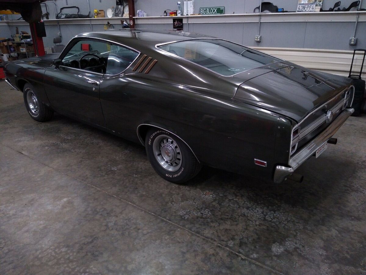 1969 Green Ford Torino Hardtop Automatic Fastback