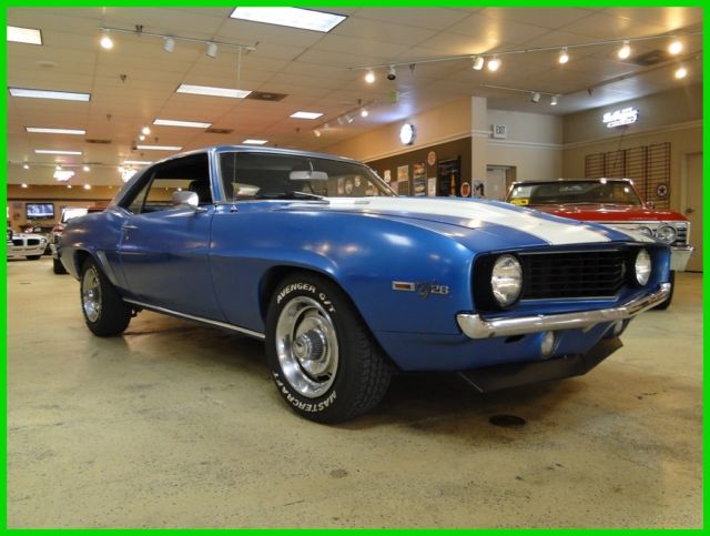1969 Blue Chevrolet Camaro